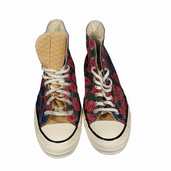 Converse Chuck 70 High Top Culture Weave Floral Multi Mens Size 11.5 - Picture 4 of 7